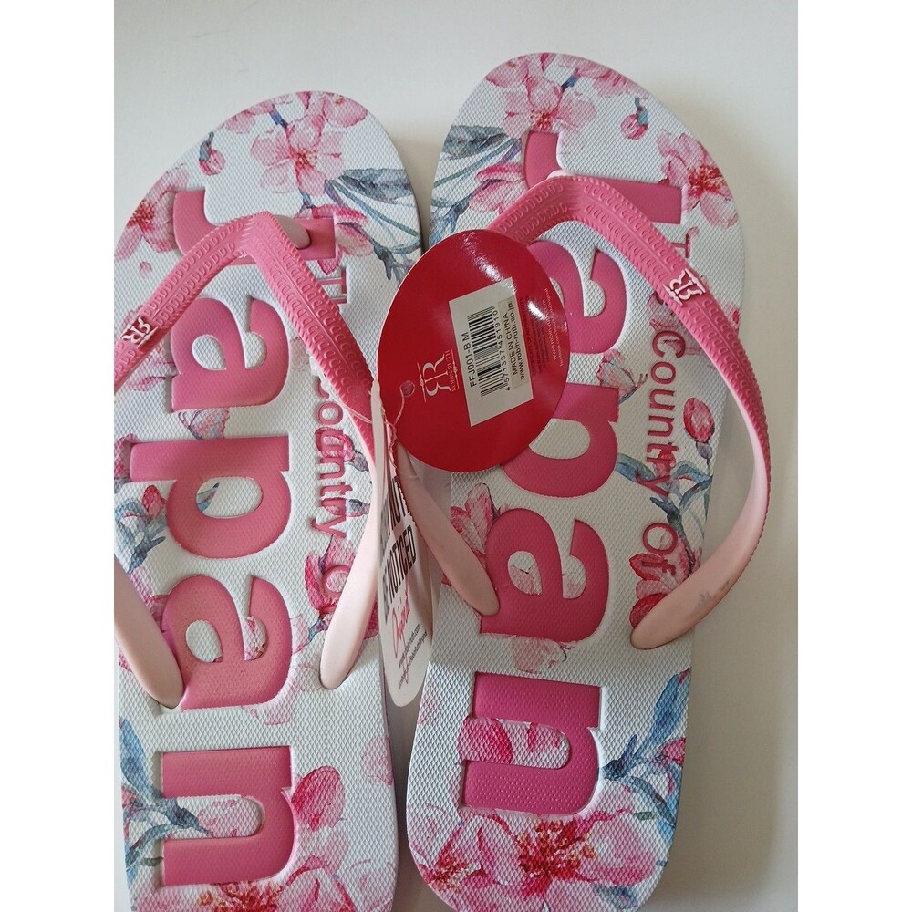Pink Floral Flip-Flop Sandals - Women - Picture 2 of 16